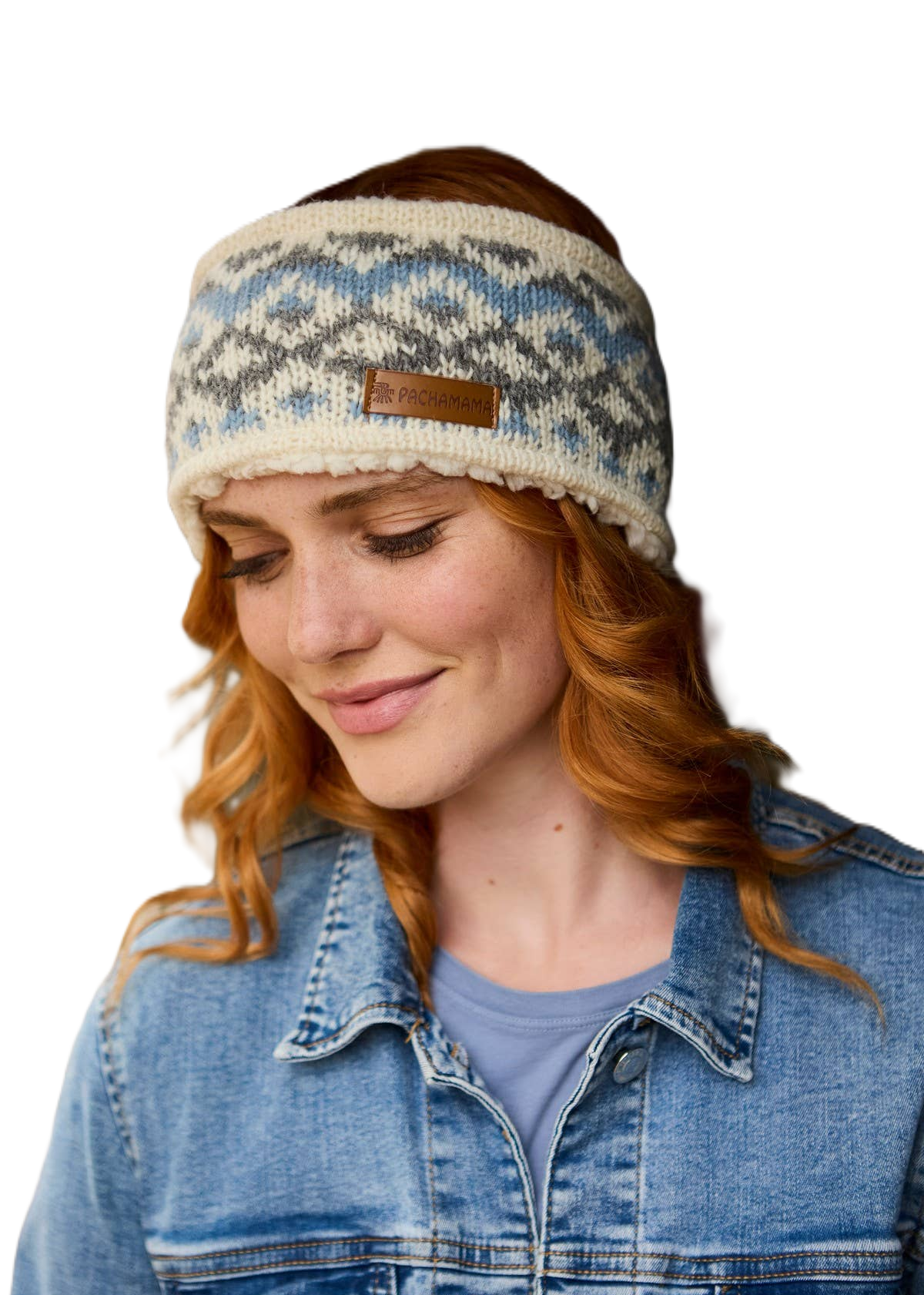 Isländskt Fair Isle-pannband PACHAMAMA LTD